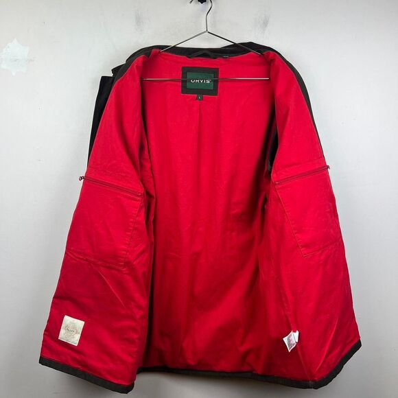 Orvis Men's Heritage Field Coat Brown Barn Wax Jacket Size L - Picture 5 of 8